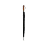 Maxbell Travel Umbrella Wooden Handle Umbrella for Outdoor Activities Camping Travel Black