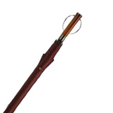 Maxbell Travel Umbrella Wooden Handle Umbrella for Outdoor Activities Camping Travel Red