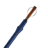 Maxbell Travel Umbrella Wooden Handle Umbrella for Outdoor Activities Camping Travel Blue