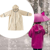 Maxbell Kids Rain Coat Rain Cape with Hood Rainwear with Pockets Children's Raincoat