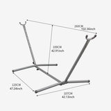 Maxbell Hammock Stand 6 Adjustable Holes 8.5ft Hammock Frame for Porch Outside Patio Stand Only