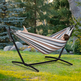 Maxbell Hammock Stand 6 Adjustable Holes 8.5ft Hammock Frame for Porch Outside Patio With coffee hammock