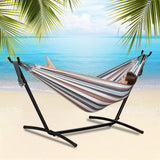 Maxbell Hammock Stand 6 Adjustable Holes 8.5ft Hammock Frame for Porch Outside Patio With coffee hammock