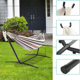 Maxbell Hammock Stand 6 Adjustable Holes 8.5ft Hammock Frame for Porch Outside Patio With coffee hammock