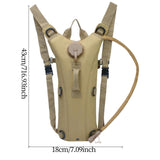 Maxbell Hydration Backpack with Straps Waterproof Rucksack for Biking Riding Outdoor Khaki