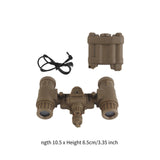 Maxbell Night View Goggles Model Realistic Cos Equipment for Gift Cosplay Photo Prop Mud Color