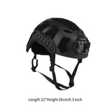 Maxbell Fast Helmet with Headset Slots Fashion Comfortable Impact Resistant Headgear Black