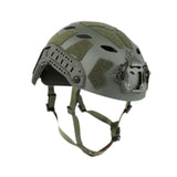 Maxbell Fast Helmet with Headset Slots Fashion Comfortable Impact Resistant Headgear Green