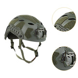 Maxbell Fast Helmet with Headset Slots Fashion Comfortable Impact Resistant Headgear Green