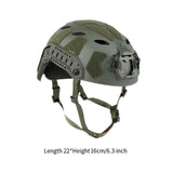 Maxbell Fast Helmet with Headset Slots Fashion Comfortable Impact Resistant Headgear Green