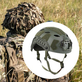 Maxbell Fast Helmet with Headset Slots Fashion Comfortable Impact Resistant Headgear Green
