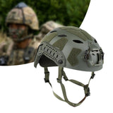 Maxbell Fast Helmet with Headset Slots Fashion Comfortable Impact Resistant Headgear Green