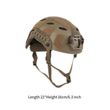 Maxbell Fast Helmet with Headset Slots Fashion Comfortable Impact Resistant Headgear Mud Color