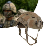 Maxbell Fast Helmet with Headset Slots Fashion Comfortable Impact Resistant Headgear Mud Color