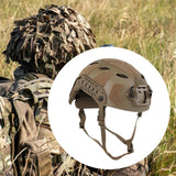 Maxbell Fast Helmet with Headset Slots Fashion Comfortable Impact Resistant Headgear Mud Color