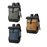 Maxbell Laptop Backpack for Women Men Roll Top Backpack for Cycling Weekender Travel Grey