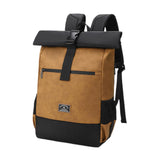 Maxbell Laptop Backpack for Women Men Roll Top Backpack for Cycling Weekender Travel yellow