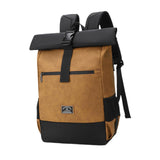 Maxbell Laptop Backpack for Women Men Roll Top Backpack for Cycling Weekender Travel yellow