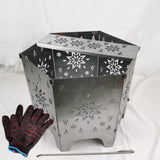 Maxbell Camping Burner Folding Charcoals Burner Outdoor Burner for Fishing Beach Hiking