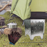 Maxbell Camping Burner Folding Charcoals Burner Outdoor Burner for Fishing Beach Hiking
