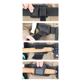 Maxbell Fly Fishing Rod Holder Waist Belt Gear Rod Rack for Outdoor Sports Saltwater Black Waist Belt