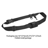 Maxbell Fly Fishing Rod Holder Waist Belt Gear Rod Rack for Outdoor Sports Saltwater Black Waist Belt