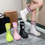 Maxbell Rainboots Multifunctional Easy to Store Rain Shoes for Raining Garden Adults for 37 to38