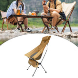 Maxbell Folding Camping Chair Furniture Foldable Beach Chair for Beach Patio Outside Khaki