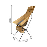 Maxbell Folding Camping Chair Furniture Foldable Beach Chair for Beach Patio Outside Khaki