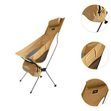 Maxbell Folding Camping Chair Furniture Foldable Beach Chair for Beach Patio Outside Khaki