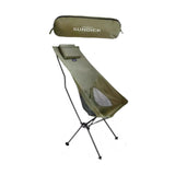 Maxbell Folding Camping Chair Furniture Foldable Beach Chair for Beach Patio Outside Green