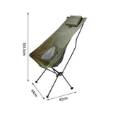 Maxbell Folding Camping Chair Furniture Foldable Beach Chair for Beach Patio Outside Green