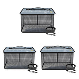 Maxbell Fish Cage Fishing Bucket Portable Fishing Supplies Top Zipper Fishing Basket 17L