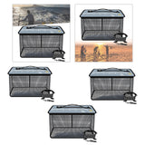 Maxbell Fish Cage Fishing Bucket Portable Fishing Supplies Top Zipper Fishing Basket 17L