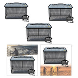 Maxbell Fish Cage Fishing Bucket Portable Fishing Supplies Top Zipper Fishing Basket 17L