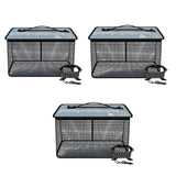 Maxbell Fish Cage Fishing Bucket Portable Fishing Supplies Top Zipper Fishing Basket 17L