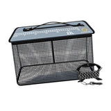 Maxbell Fish Cage Fishing Bucket Portable Fishing Supplies Top Zipper Fishing Basket 22L