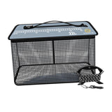 Maxbell Fish Cage Fishing Bucket Portable Fishing Supplies Top Zipper Fishing Basket 22L