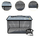 Maxbell Fish Cage Fishing Bucket Portable Fishing Supplies Top Zipper Fishing Basket 22L