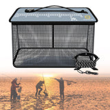 Maxbell Fish Cage Fishing Bucket Portable Fishing Supplies Top Zipper Fishing Basket 29L