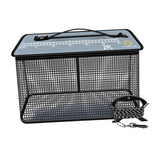 Maxbell Fish Cage Fishing Bucket Portable Fishing Supplies Top Zipper Fishing Basket 29L