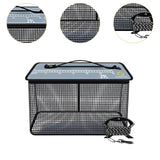 Maxbell Fish Cage Fishing Bucket Portable Fishing Supplies Top Zipper Fishing Basket 29L