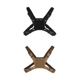 Maxbell Phone Chest Mount Harness Strap Holder for Live Backpacking Hiking black
