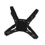Maxbell Phone Chest Mount Harness Strap Holder for Live Backpacking Hiking black