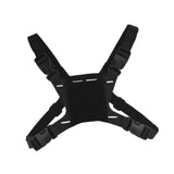 Maxbell Phone Chest Mount Harness Strap Holder for Live Backpacking Hiking black