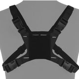 Maxbell Phone Chest Mount Harness Strap Holder for Live Backpacking Hiking black