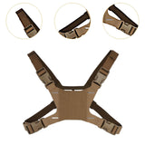 Maxbell Phone Chest Mount Harness Strap Holder for Live Backpacking Hiking sand color