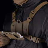 Maxbell Phone Chest Mount Harness Strap Holder for Live Backpacking Hiking sand color