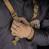 Maxbell Phone Chest Mount Harness Strap Holder for Live Backpacking Hiking sand color