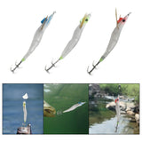 Maxbell Luminous Squid Jig Vivid Fishing Baits Fishing Gear for Freshwater Saltwater Green